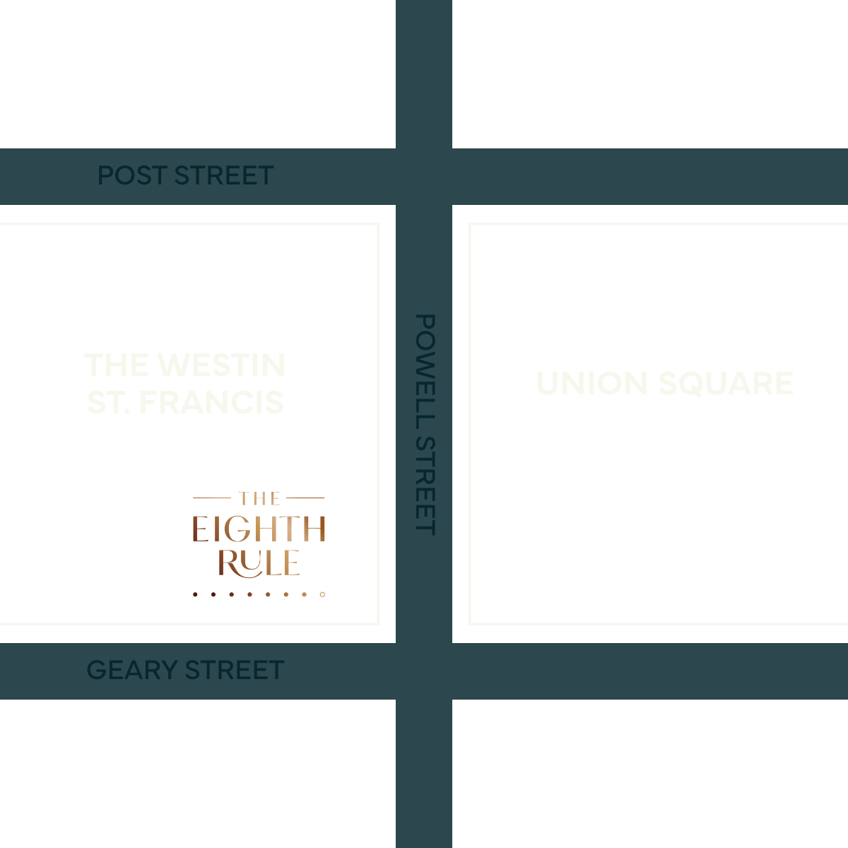 Map showing The Westin St. Francis and Union Square